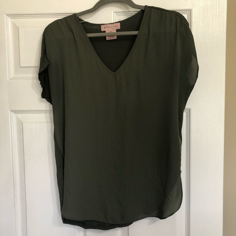 5/$15! Philosophy green top